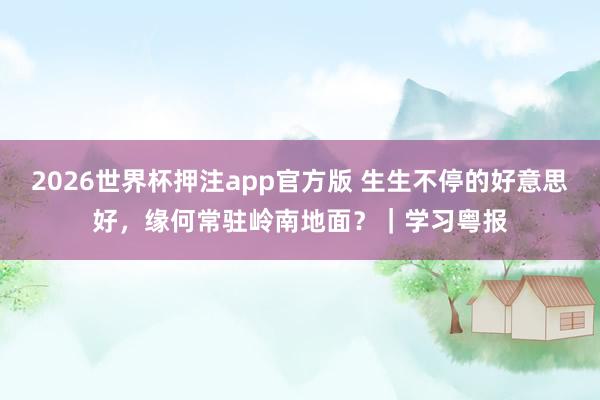 2026世界杯押注app官方版 生生不停的好意思好，<a href=
