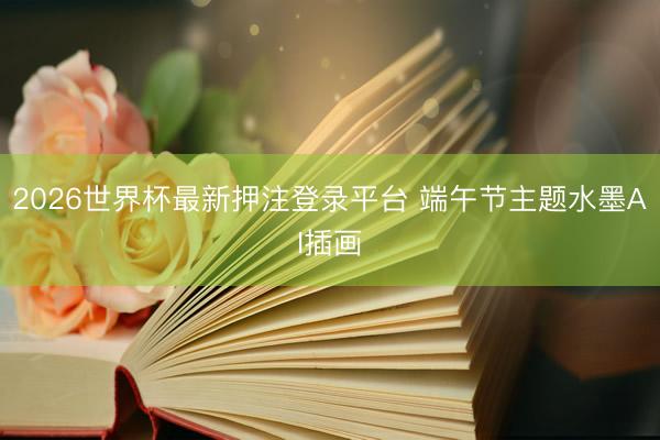 2026世界杯最新押注登录平台 端午节主题水墨AI插画